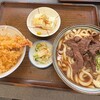 中村屋 - セット（馬肉うどん＋ミニ天丼）