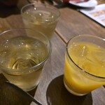 ピッツェリア イル トレコルデ - ハーブティー・オレンジジュース