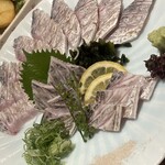 なきざかな - 太刀魚のお刺身(岡持ち鮮魚)