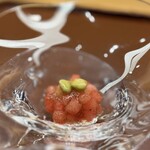美会 - トキシラズ・北海道産西瓜のジュレ・発酵枝豆