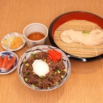 国産黒毛和牛の牛しぐれ煮丼セット