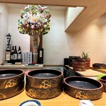 すし小川 - カウンター席