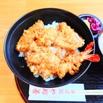 やぶ善 - ランチ"サービス天丼"。