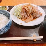 菱田屋 - 豚肉生姜焼き定食（1,650円）