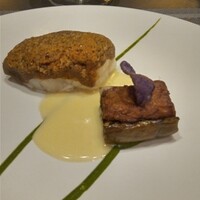 俺のフレンチ グランメゾン 大手町 - 天然スズキと青茄子