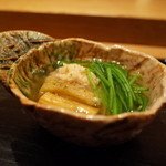 虎白 - 甘鯛の真丈 焼き茄子 2014.10.2x