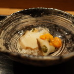 虎白 - 鮑の柔らか煮 裏ごしした雲丹 もち米 2014.10.2x