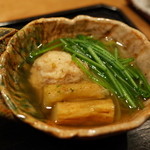 虎白 - 甘鯛の真丈 焼き茄子 2014.10.2x