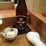 Sushidokoro Zen - ビールは生もありますが、黒ラベルは600円