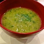 あおさみそ汁（クーポンあれば無料）