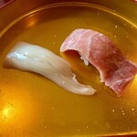 峯寿司 - イカのミミ、トロ