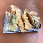 一茶 - 天ぷらをアップで♪
