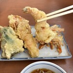 一茶 - 海老天リフト。