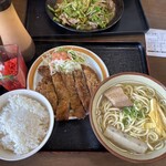 まんぷく食堂 - トンカツ&そばセット　1,000円