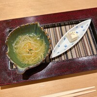 鮨 無垢/鮨 白銀 - 錦糸瓜とクリームチーズ