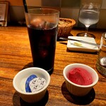 シャンパン食堂 - プチアイスとアイスコーヒー