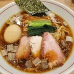 麺処 にし尾 - 手揉み中華そば+味玉トッピング