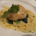 ルヴェール - ◉ 秋鮭のファルス
      　ゆず風味の野菜のジュリエンヌソースで
