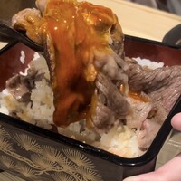 黄金出汁しゃぶと江戸前寿司 肉のあさつ 梅田お初天神店 - 