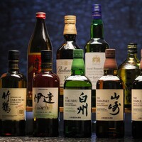 人気の白州や山崎のボトルも半額でご提供致します