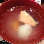 金寿司 - 201409 鮭のお椀