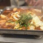 かすうどん 風土 - 煮立ってきました〜！