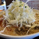 ラーメン南の - 背脂担々麺ネギトッピング！