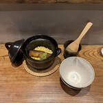 囲炉裏酒場MAGI/one.1 - 締めは土鍋ご飯を。