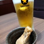 ごく天 - 生ビール＆突き出し