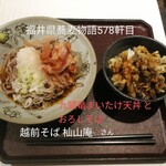 越前そば 杣山庵 - 九頭竜まいたけ天丼とおろしそば
