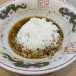 ラーメンにっこう - ご飯投入