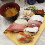 寿し処 福一 - おまかせ上握り (１０カン)