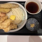 谷や - かしわ天うどん　つけ(冷)