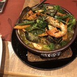 グリル ベリーズ - 今日の魚介と野菜のアヒージョ