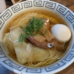 鈴鳴食堂 三番館 - dashiわんたん塩そば＋味玉