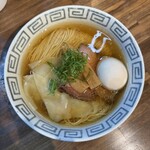 鈴鳴食堂 三番館 - dashiわんたん塩そば＋味玉