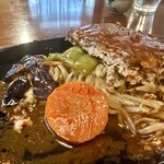 ハンブルグ - 人参のグラッセ♡、もやし、焼き茄子、ピーマン♡