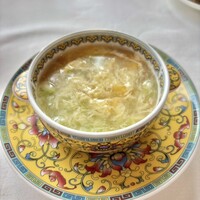 ジャスミンガーデン - 広東ランチ　玉子と野菜スープ