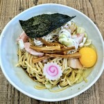 ムコウガワ製麺所 - 油そば 大盛り＋生卵
