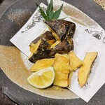 きく蔵 - 松茸の炭火焼き
