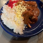 curry restaurant BRUNO HEP NAVIO店 - ポークカレー盛り付け後