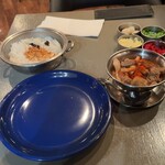 curry restaurant BRUNO HEP NAVIO店 - ポークカレー盛り付け前