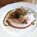カフェ ド ラパス - 料理写真:鶏と野菜のソテー・麦味噌ソース