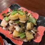 こたつ ねこ - 鮑とイカの酒盗バター