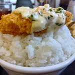 わ楽 - チキンカツwithタルタル❤️オンザライス！