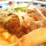 蕎麦前 拍 - ミニかつとじ(300円)