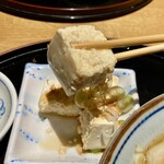 やき鳥 たつみ - 何処の豆腐？木綿が旨い！