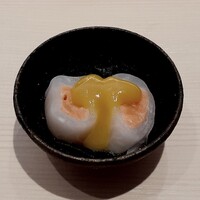 鮨　珠姫KYOTO - サーモン大根巻き酢味噌和え