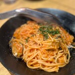 酒場COGAO - ◯ナスとモッツァレラのパスタ¥1,280
      …おチビちゃん用にすぐ作ってくださってありがたい〜♪(*´-`)
      トロッとしたナスと優しい酸味のトマトソース、
      モッツァレラチーズのコクが絶妙なバランス♡