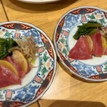 酒場COGAO - 大人5人で取り分けしやすいように、
      2皿に分けて提供してくださいました。